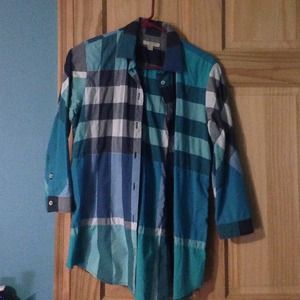 Burberry Brit blue flannel