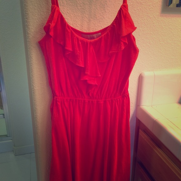 Loft orange sundress (Ann Taylor loft)