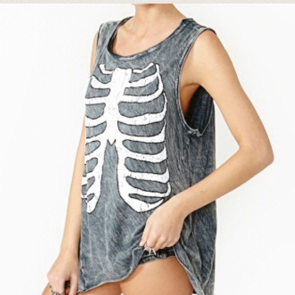 Nasty Gal Skeleton Tank