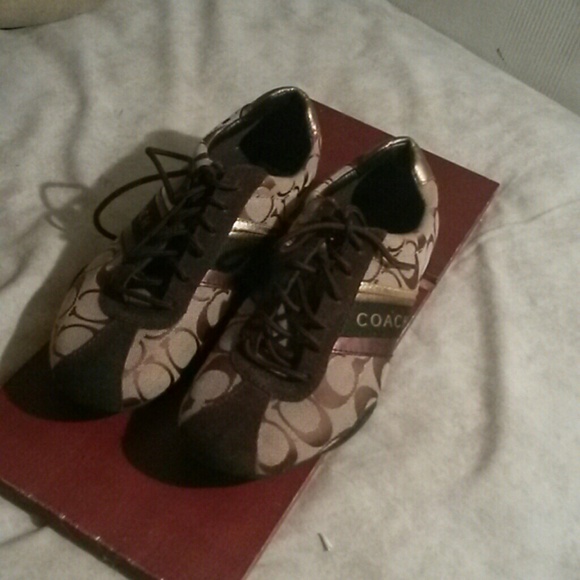Authentic Brown Coach Shoes