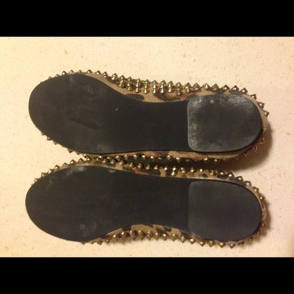 Steve Madden #leopard print #studded #loafers - Picture 3 of 3