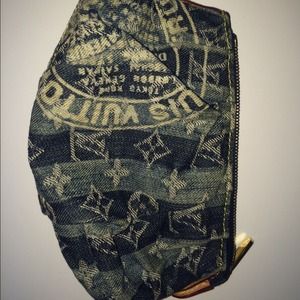 Louis Vuitton Blue Denim Pochette