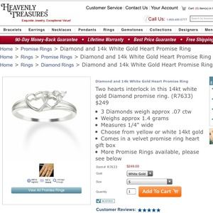 💗💍Diamond Promise Ring💍💗
