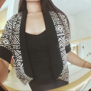 Forever 21 Printed Cropped Blazer
