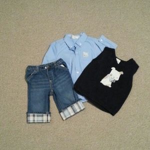Baby boy outfit & baby Gap sweater