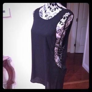 Black top with open sides