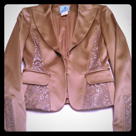 Marciano  Satin Lace Blazer - Jacket