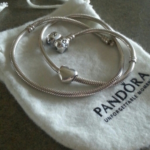Pandora necklace and charm