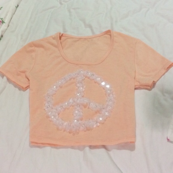 Daisy peace Crop tee