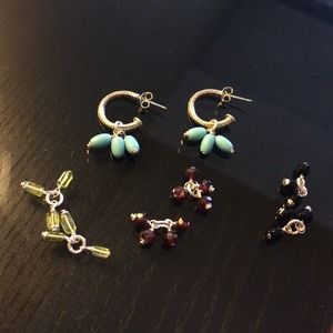 Silpada earrings- interchangeable dangles!
