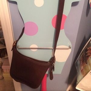 Vintage Brown Coach Cross-body bag