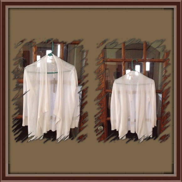 White light weight sweater