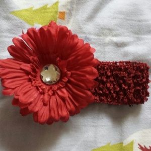 3 Baby flower head band and shell ring