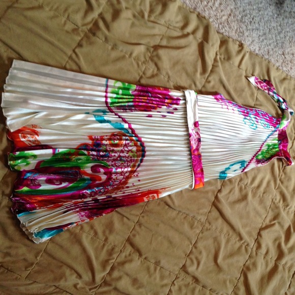 Beautiful silk halter dress