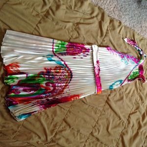 Beautiful silk halter dress