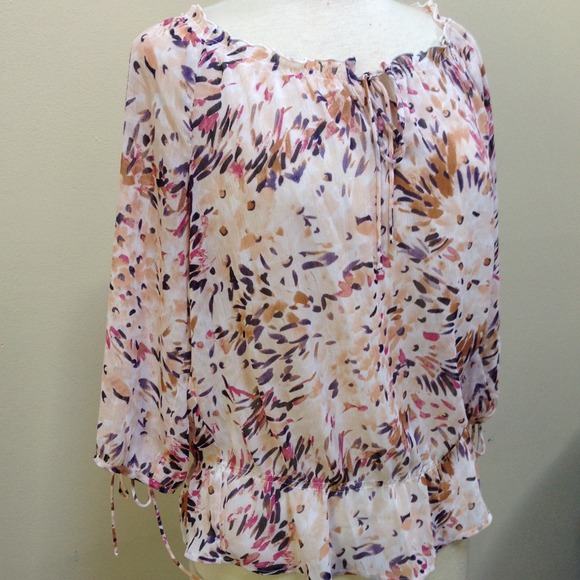 Old Navy Tops - ♦️SALE♦️ Sheer Peasant Blouse
