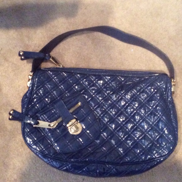 Marc Jacobs Midnight Blue Patent Ursula Hobo