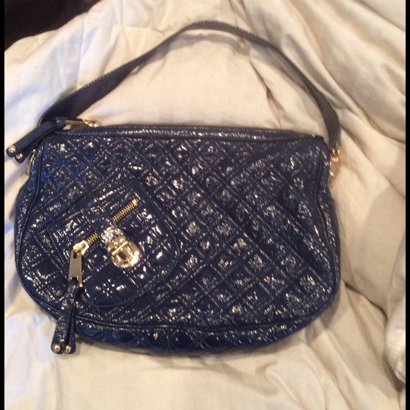 Marc Jacobs Midnight Blue Patent Ursula Hobo