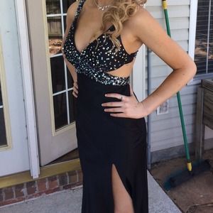 Black Sequin Dress
