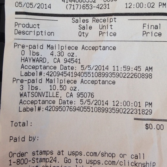 SHIPPED 5/5/14 - Picture 1 of 1