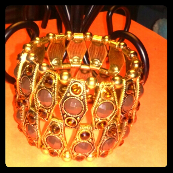 Amber and Gold bracelet