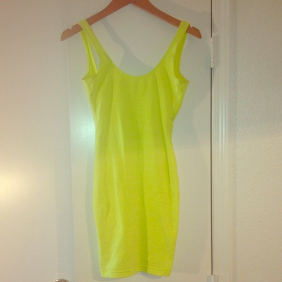 Neon bodycon dress