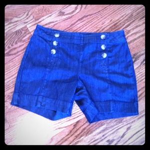 Jean high waisted shorts