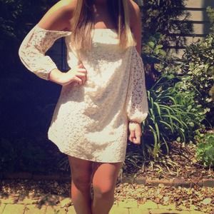 White off the shoulder dress