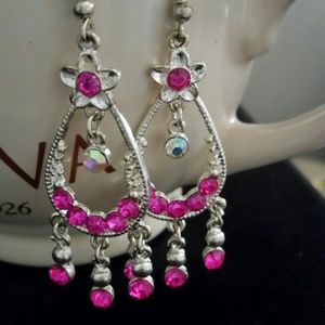 Pink earrings
