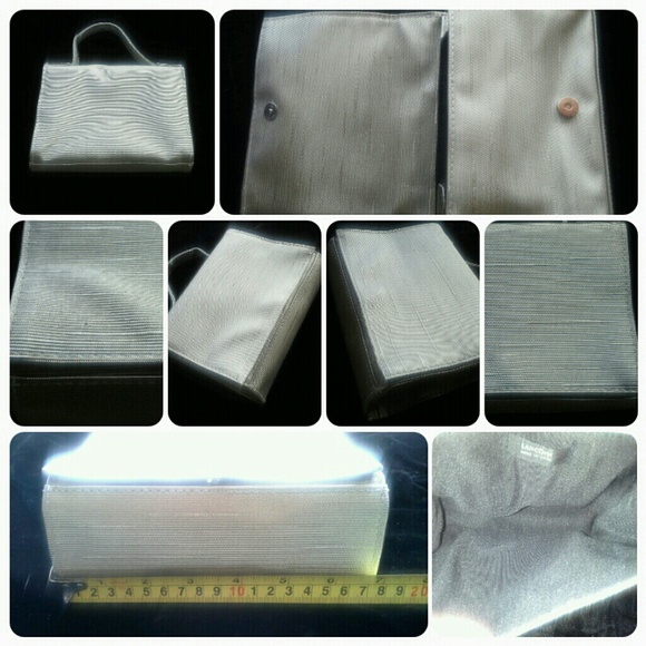 ♥ Bundled ♥ Textured Silver Clutch Style - Picture 2 of 4