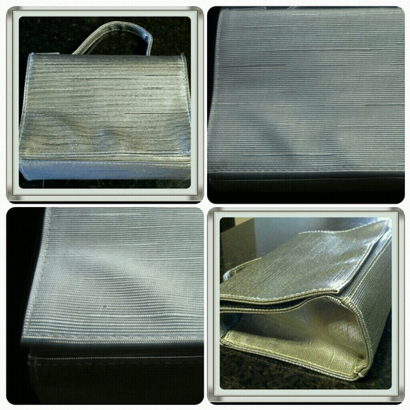 ♥ Bundled ♥ Textured Silver Clutch Style - Picture 3 of 4