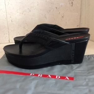 Prada thong platform sandal