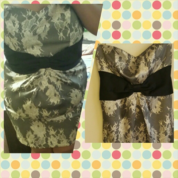 Strapless cocktail dress