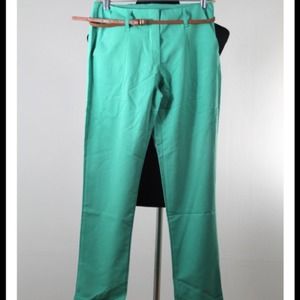 CMNC Woman Belted Lightweight Cuffed Trousers