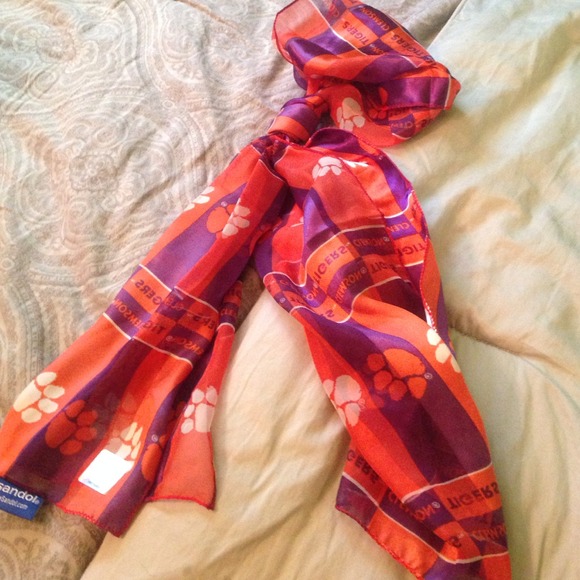 Clemson collegiate scarf