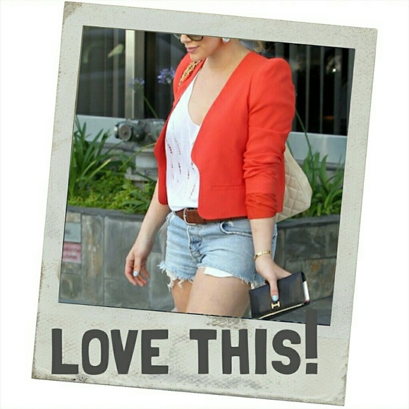 Tulle Jackets & Blazers - NEW Tulle coral open blazer