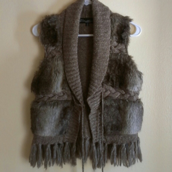 Macy's Outerwear - Fux fur vest