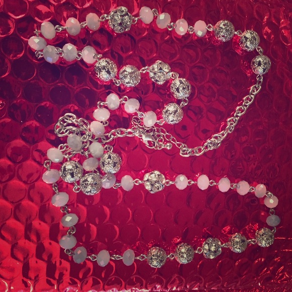 Jewelry - NEW CRYSTAL & BEAD NECKLACE