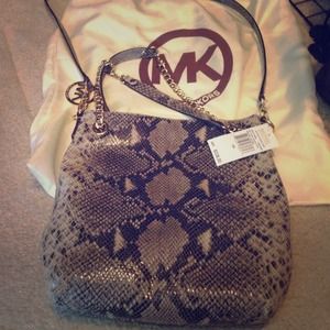 Michael Kors snake skin bag