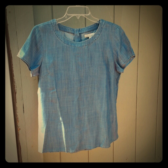 Denim Blouse, Banana Republic
