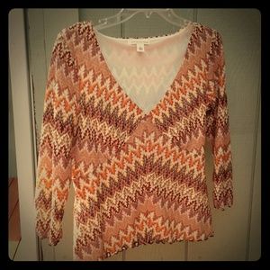 Banana Republic 3/4" sleeves top.