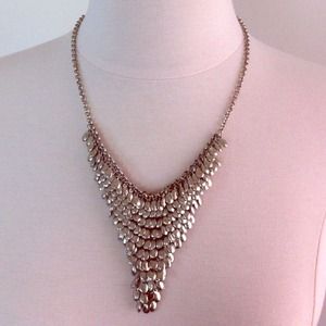 Silver statement necklace, NWOT