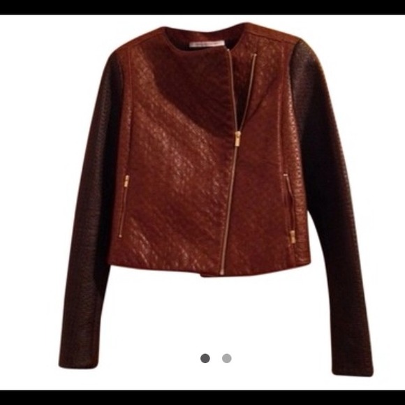 DVF leather jacket