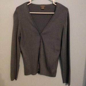 Blue-Gray Button Down Cardigan