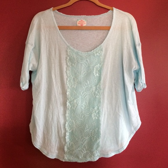 Free people lace front shirt