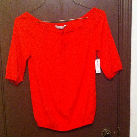 Red Orange Old Navy Top