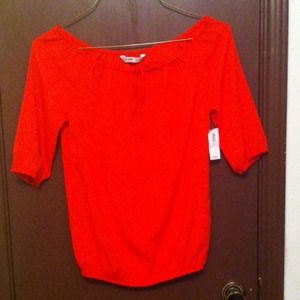 Red Orange Old Navy Top
