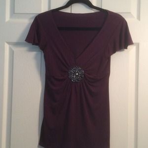 Maroon dressy top