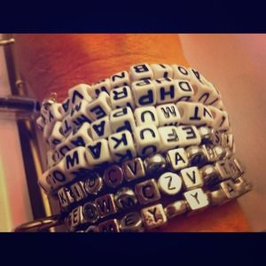 Alphabet bracelet!