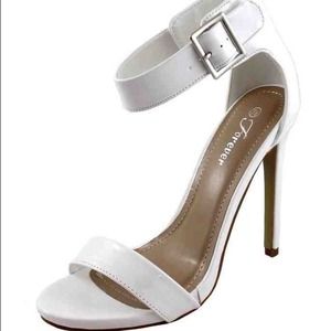 White high heel sandals